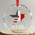 Funny American Canadan Crystal Glass Ornament US EH Canada Maple Leaf America Star Flag - Print Your Wear