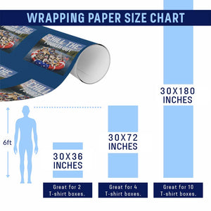 Funny Americana Cat Squad Wrapping Paper Roll Chill The Fourth Out