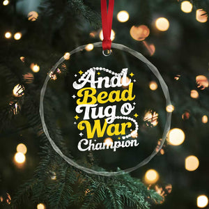 Funny Anal Bead Tug O War Crystal Glass Ornament Inappropriate Adult Humor Weird Cringe TS11 Print Your Wear