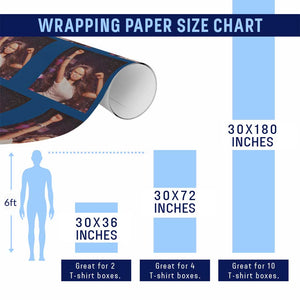Funny Angry Doll Face Meme Graphic Wrapping Paper Roll Unhinged Baby Stankface Reaction TS02 Print Your Wear