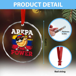 Funny Arepa Power Venezuela Baseball Lover Crystal Glass Ornament Cute Dabbing Arepa TS11 Print Your Wear