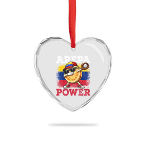 Funny Arepa Power Venezuela Baseball Lover Heart Crystal Glass Ornament Cute Dabbing Arepa TS11 Print Your Wear