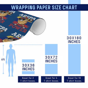 Funny Arepa Power Venezuela Baseball Lover Wrapping Paper Roll Cute Dabbing Arepa TS11 Print Your Wear