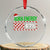 Funny Aura Energy 67 Christmas Crystal Glass Ornament Aura Farming Six Seven Meme Gen Alpha Slang TS11 Transparent Glass 3'' Circle Print Your Wear