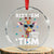 Funny Autism Giraffe Crystal Glass Ornament Rizz Em With The Tism TS02 Transparent Glass 3'' Circle Print Your Wear