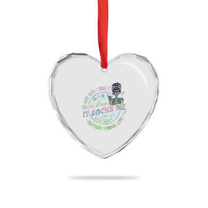 Funny Autism Mama Life Heart Crystal Glass Ornament Some Days I Rock It Some Days It Rock Me Autism Awareness TS11 Print Your Wear