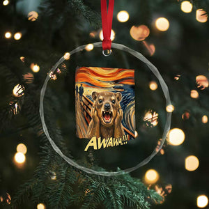 Funny Awawa Hyrax Crystal Glass Ornament The Scream Art Oddly Specific Meme Animal TS11 Print Your Wear