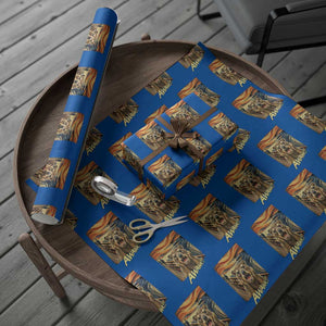 Funny Awawa Hyrax Wrapping Paper Roll The Scream Art Oddly Specific Meme Animal TS11 Blue Print Your Wear
