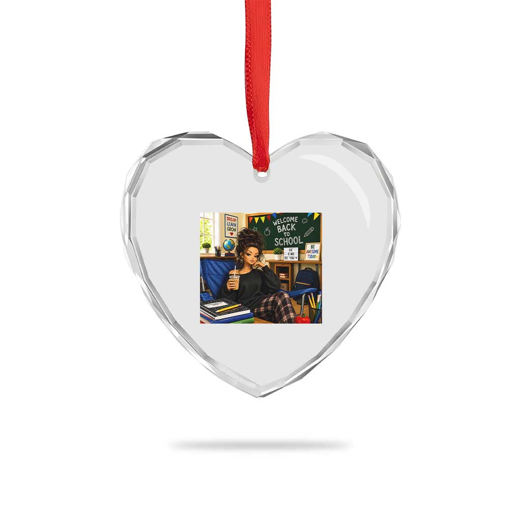 Funny Back To School Doll Face Meme Heart Crystal Glass Ornament Coffee Teacher Gift TS12 Print Your Wear
