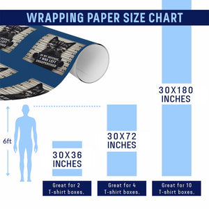 Funny Bad Cat Attitude Wrapping Paper Roll In My Defense I Was Left Unsupervised TS12 Print Your Wear