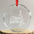 Funny Bah Humbug Xmas Crystal Glass Ornament Santa Hat Xmas Tree TS11 Transparent Glass 3'' Circle Print Your Wear