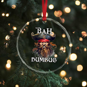 Funny Bah Humbug Xmas Pirate Crystal Glass Ornament TS11 Print Your Wear