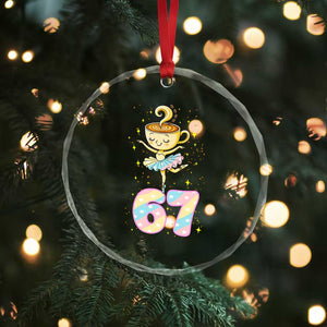 Funny Ballerina Cappuccina Ballet Six Seven Crystal Glass Ornament Brainrot Meme Pastel Gift TS12 Print Your Wear
