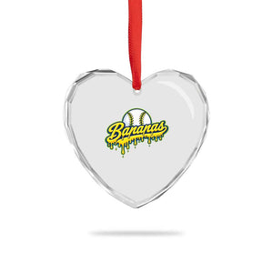 Funny Banana Baseball Heart Crystal Glass Ornament Sports Team Baseball Drip Ice Cream Style TS10 Print Your Wear