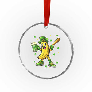 Funny Banana Baseball Player Gift Crystal Glass Ornament St Patricks Day TS12 Print Your Wear