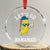 Funny Banana Crystal Glass Ornament Lets Go Bananas TS10 Transparent Glass 3'' Circle Print Your Wear