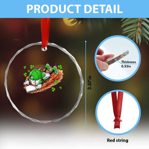 Funny Baseball St Patricks Day Home Plate Drip Crystal Glass Ornament TS11 Print Your Wear