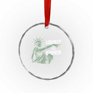 Funny Basketball Point God Liberty Meme Crystal Glass Ornament Has Spoken Patriotic USA TS14 Print Your Wear