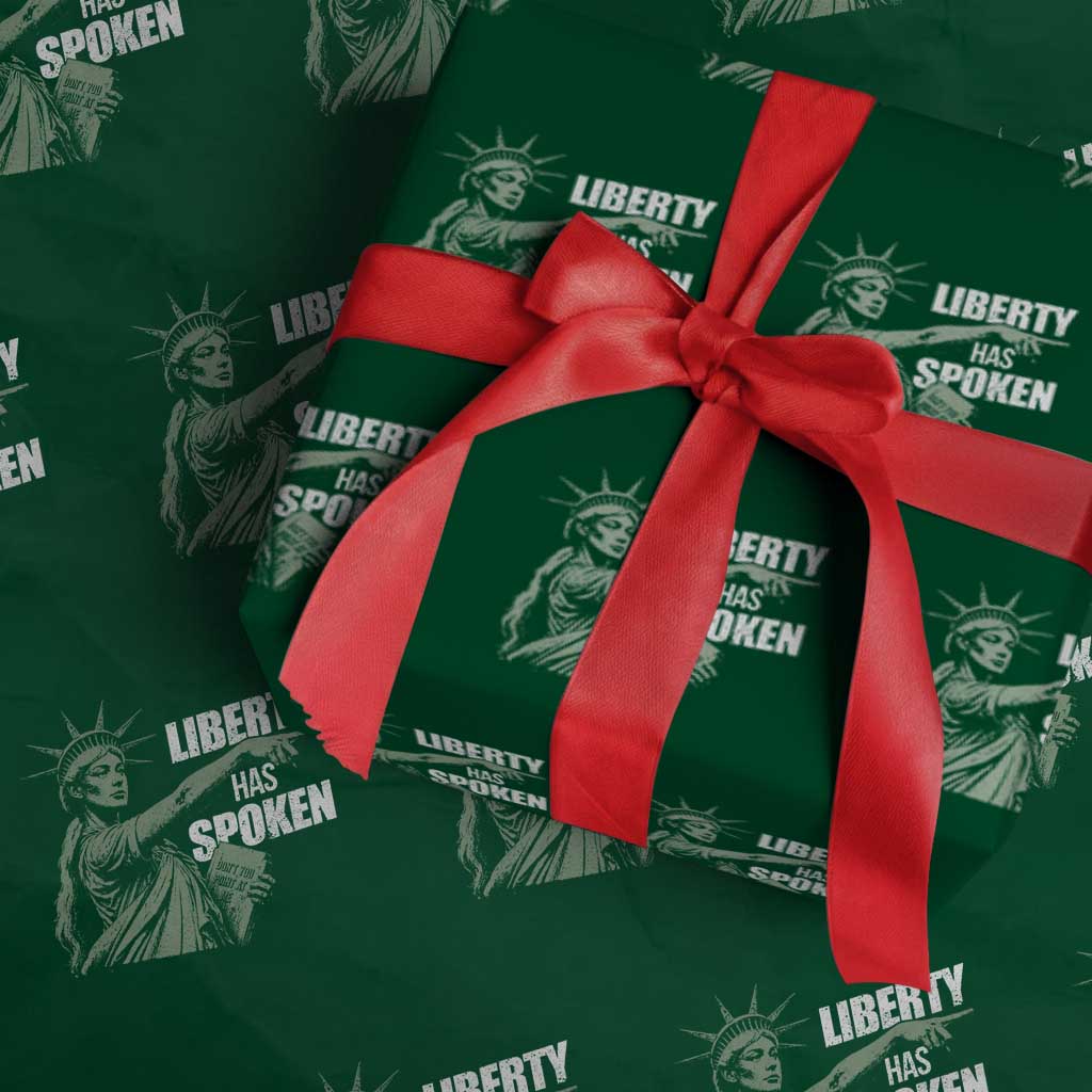 Funny Basketball Point God Liberty Meme Wrapping Paper Roll Has Spoken Patriotic USA TS14 Green Print Your Wear