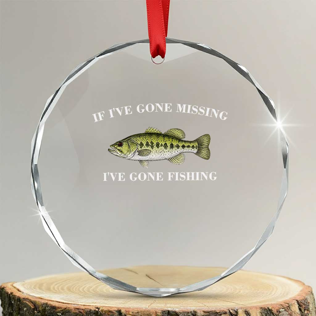 Funny Bass Fishing Crystal Glass Ornament Largemouth Bass Anglers Outdoor Lovers TS10 Transparent Glass 3'' Circle Print Your Wear