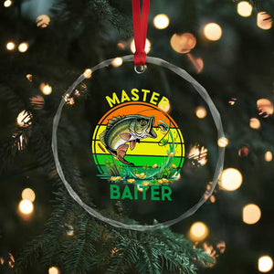 Funny Bass Fishing St Patricks Day Crystal Glass Ornament Master Baiter TS14 Print Your Wear