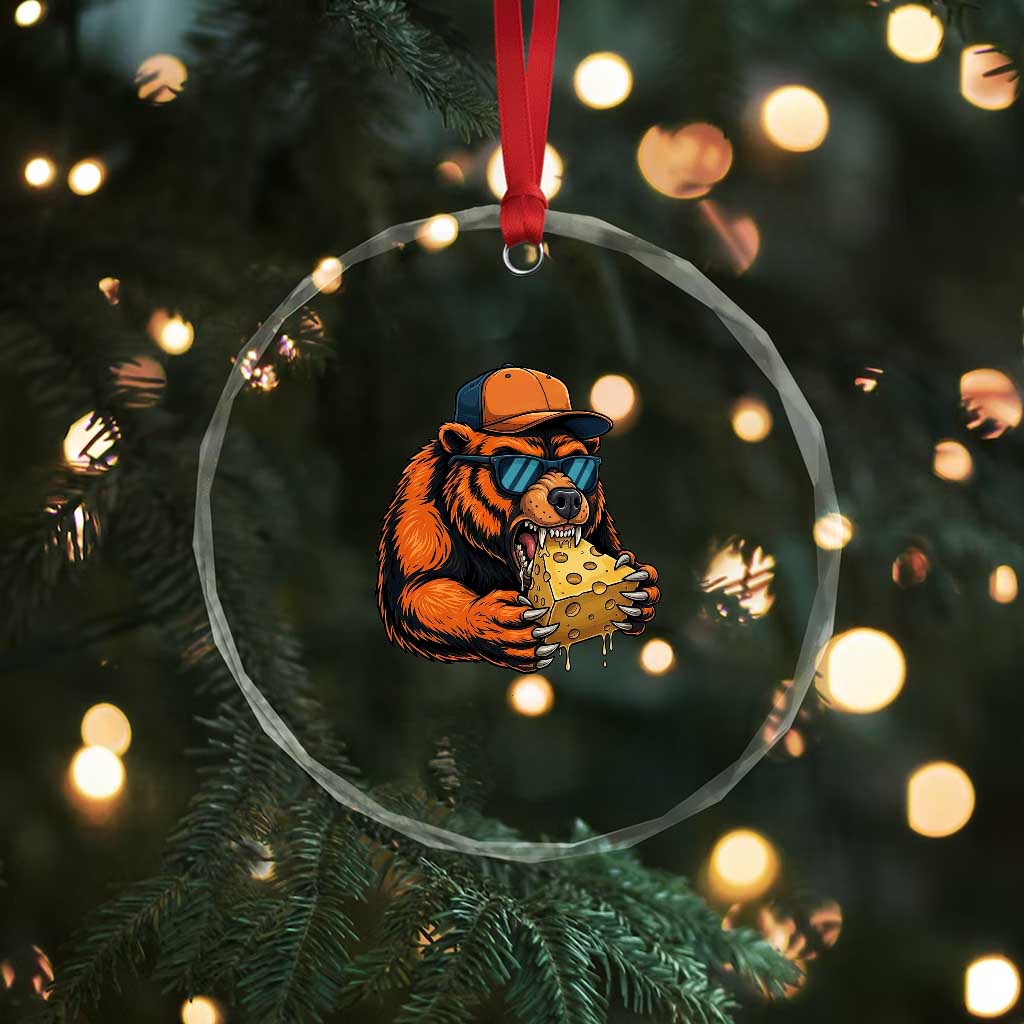 Funny Br Eating CHZ Joke Game Day Crystal Glass Ornament Gift For Football Lovers TS12 Print Your Wear
