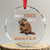 Funny Beaver Crystal Glass Ornament Save A Tree Eat A Beaver - Print Your Wear