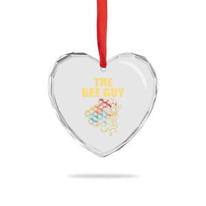 Funny Beekeeper Heart Crystal Glass Ornament The Bee Guy Insect Animal Lover TS11 Print Your Wear