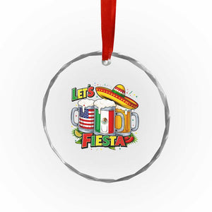 Funny Beer Drinking Cinco De Mayo Party Gift Crystal Glass Ornament Lets Fiesta TS12 Print Your Wear