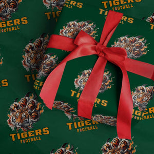 Funny BFT Wrapping Paper Roll Football Player Gift TS12 Green Print Your Wear