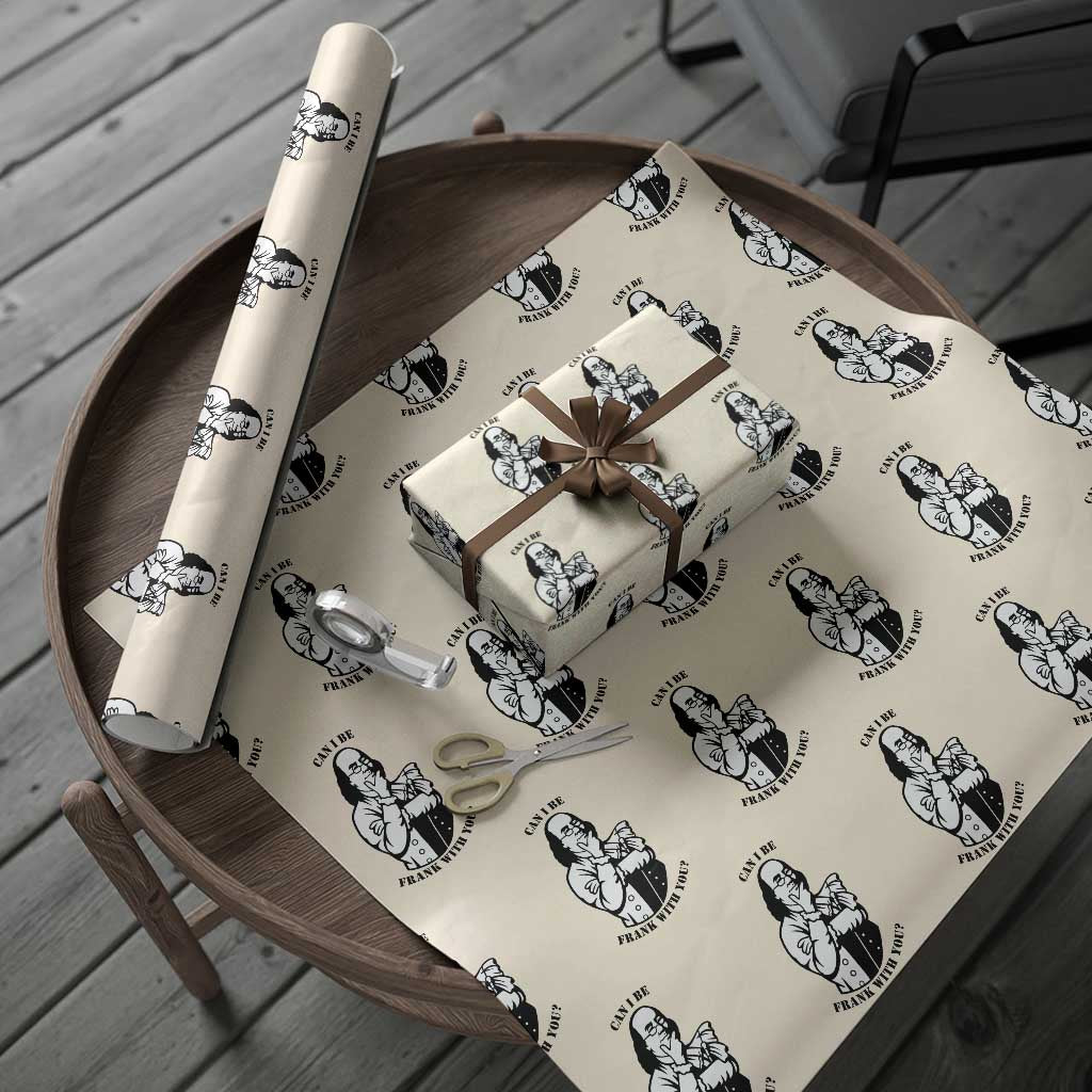 Funny Benjamin Franklin Wrapping Paper Roll Can I Be Frank With You TS12 Beige Print Your Wear