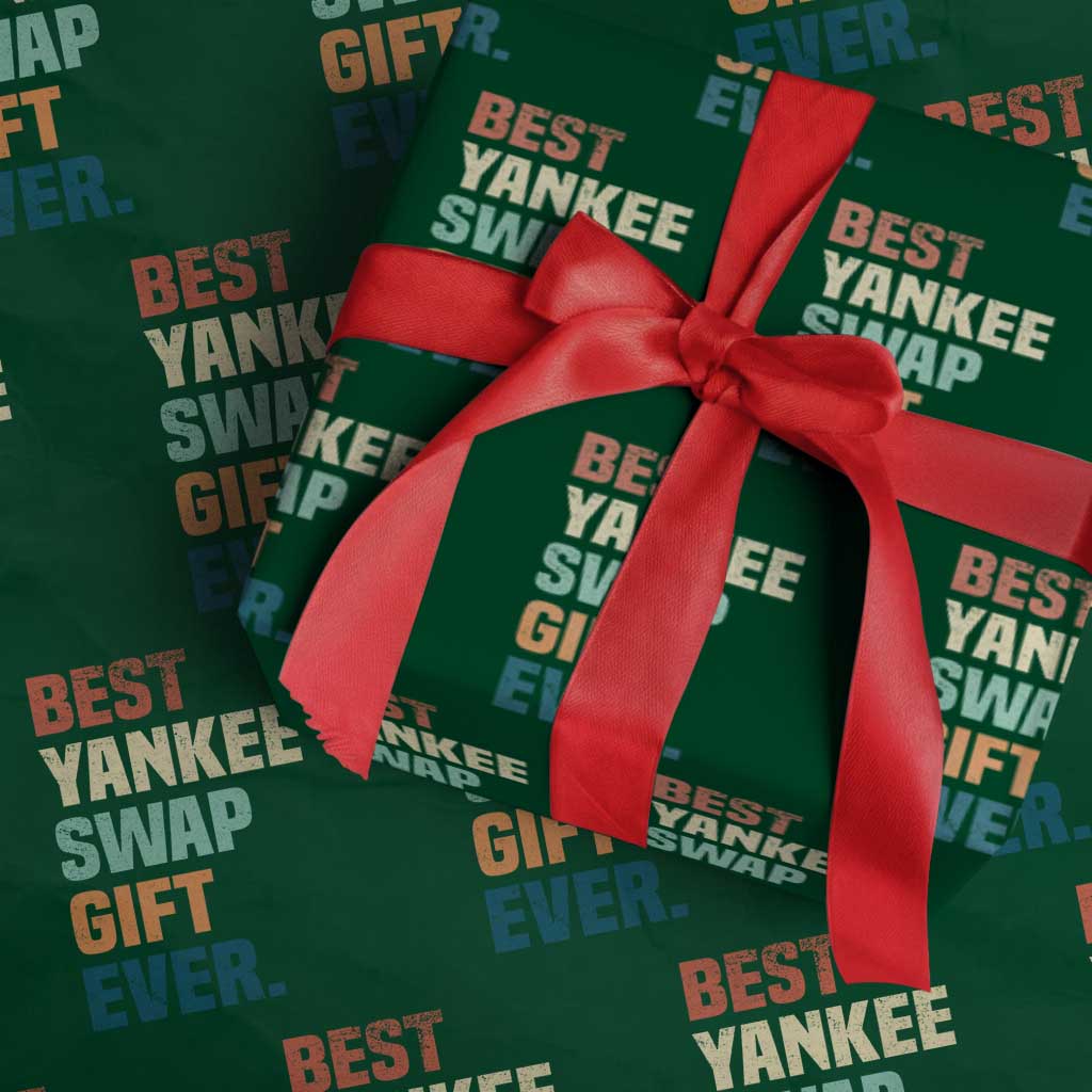 Funny Best Yankee Swap Gift Ever Wrapping Paper Roll Christmas Gift Exchange Game TS11 Green Print Your Wear