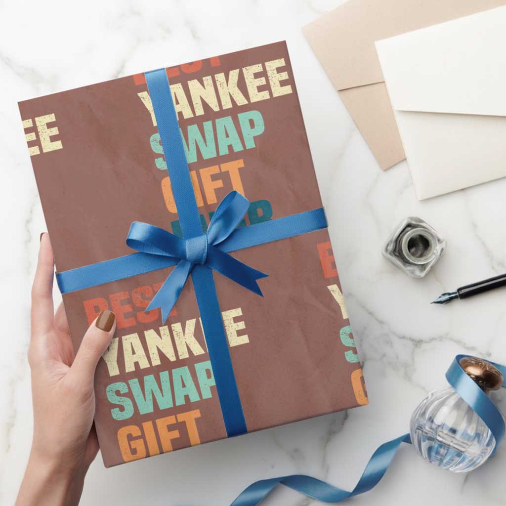 Funny Best Yankee Swap Gift Ever Wrapping Paper Roll Christmas Gift Exchange Game TS11 Mocha Print Your Wear