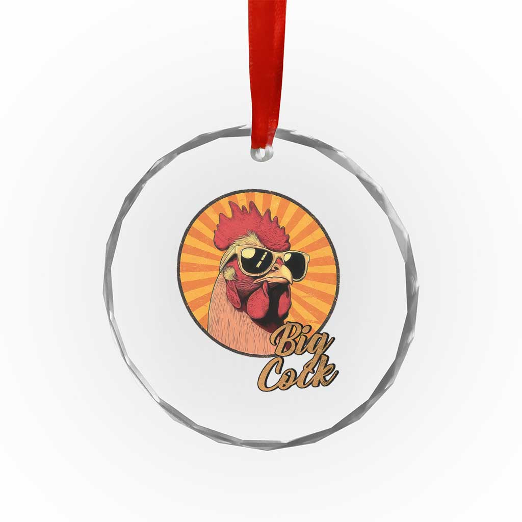 Funny Big Cock Chicken Crystal Glass Ornament Raunchy Inappropriate Adult Humor TS11 Print Your Wear