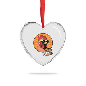 Funny Big Cock Chicken Heart Crystal Glass Ornament Raunchy Inappropriate Adult Humor TS11 Print Your Wear