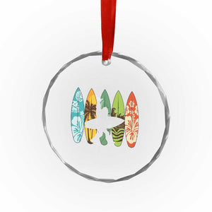 Funny Bigfoot Aloha Hawaiian Surfing Tropical Beach Surfer Crystal Glass Ornament TS14 Print Your Wear