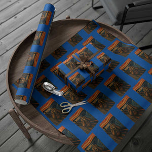 Funny Bigfoot And Alien Wrapping Paper Roll Parody The Scream Art Meme Gift TS12 Blue Print Your Wear