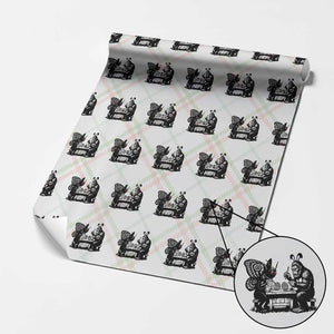 Funny Bigfoot And Mothman Egg Painting Wrapping Paper Roll Cryptid Easter Gift TS12 Christmas Plaid Print Your Wear
