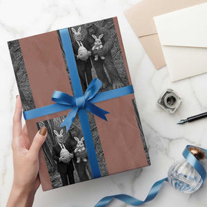 Funny Bigfoot And Trump Easter Selfie Gift Wrapping Paper Roll TS12 Mocha Print Your Wear