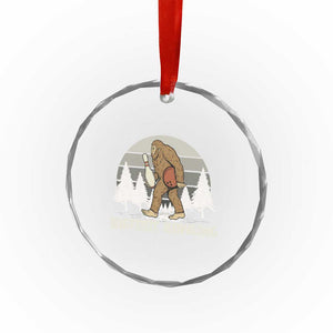 Funny Bigfoot Bowling Crystal Glass Ornament Gift For Bowler TS12 Print Your Wear