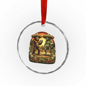 Funny Bigfoot Chupacabra Cinco De Mayo Crystal Glass Ornament Cryptid Lover Gift TS12 Print Your Wear