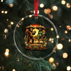 Funny Bigfoot Chupacabra Cinco De Mayo Crystal Glass Ornament Cryptid Lover Gift TS12 Print Your Wear