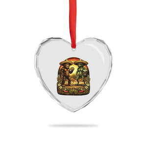 Funny Bigfoot Chupacabra Cinco De Mayo Heart Crystal Glass Ornament Cryptid Lover Gift TS12 Print Your Wear