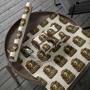 Funny Bigfoot Chupacabra Cinco De Mayo Wrapping Paper Roll Cryptid Lover Gift TS12 Beige Print Your Wear