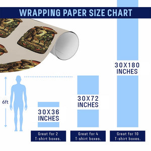 Funny Bigfoot Chupacabra Cinco De Mayo Wrapping Paper Roll Cryptid Lover Gift TS12 Print Your Wear