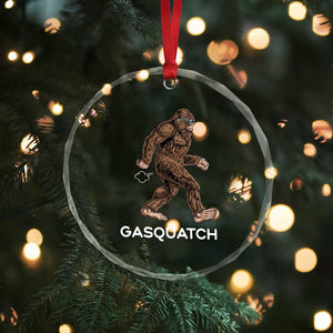 Funny Bigfoot Crystal Glass Ornament Gasquatch Gassy Sasquatch Fart Meme TS10 Print Your Wear