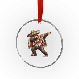 Funny Bigfoot Dabbing Cinco De Mayo Fiesta Crystal Glass Ornament TS14 Print Your Wear