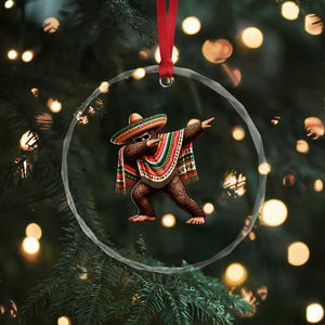 Funny Bigfoot Dabbing Cinco De Mayo Fiesta Crystal Glass Ornament TS14 Print Your Wear