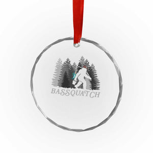 Funny Bigfoot Fishing Crystal Glass Ornament Bassquatch Sasquatch In The Forest Yeti TS10 Print Your Wear