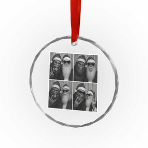 Funny Bigfoot Photobooth Christmas Crystal Glass Ornament Sasquatch Santa Claus Xmas TS14 Print Your Wear